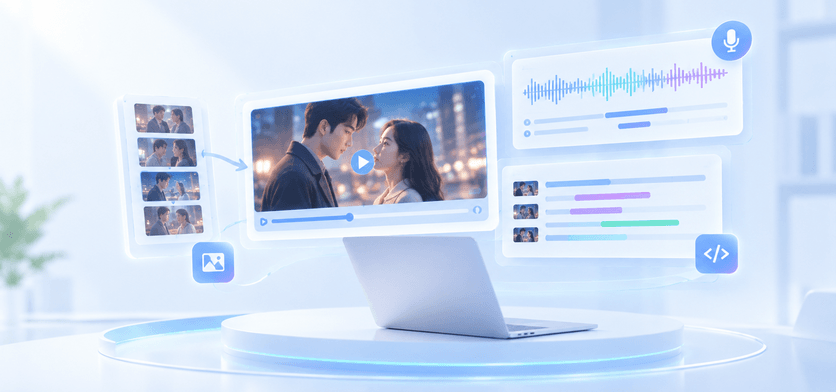 AI Short Drama Audio-Visual and Motion Annotation